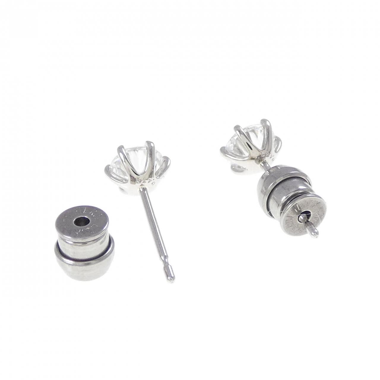 [再加工款] PT900/ST鑽石耳環 0.401CT 0.419CT D SI1 VG-GOOD