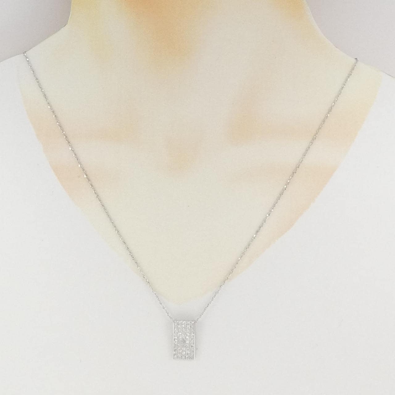 PT900/PT850 パヴェ ダイヤモンド ネックレス 1.00CT