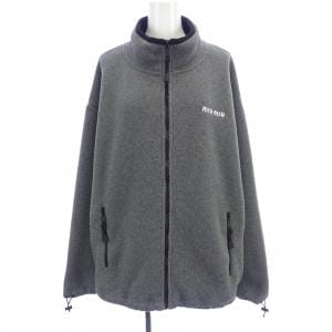 ミュウミュウ MIU MIU コットンフリースクロップドスウェットシャツ MIU MIU ロゴ MJL042 SOOO 15V3 ブルゾン