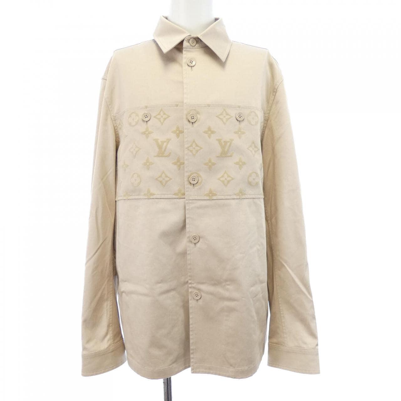 ルイヴィトン LOUIS VUITTON フロックカジュアルコットンオーバーシャツ HQB45WFUG ジャケット