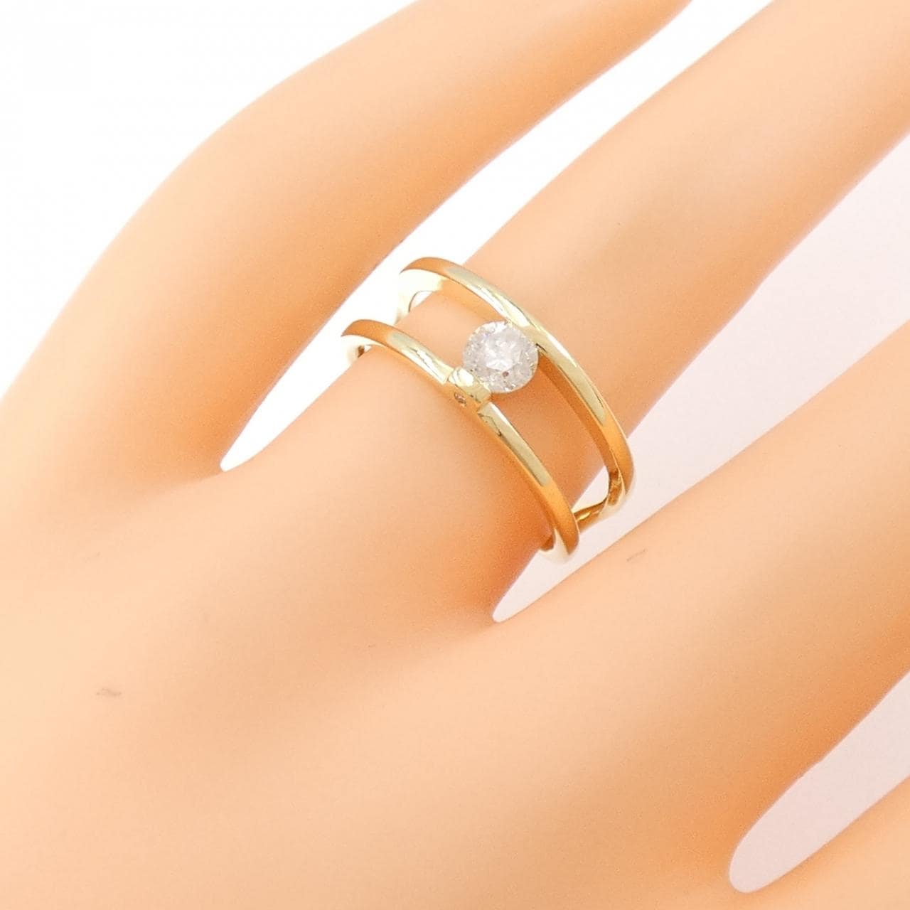 K18YG ダイヤモンド リング 0.30CT