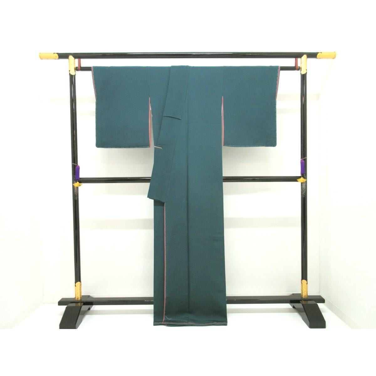 【未使用品】色無地　丸に三ツ柏