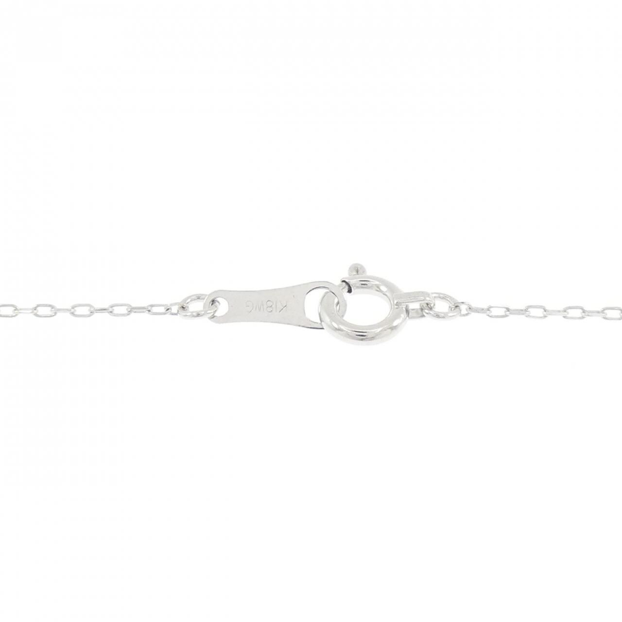 K18WG ダイヤモンド ネックレス 0.05CT