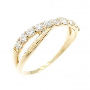 【リメイク】K18YG ダイヤモンド リング 0.30CT