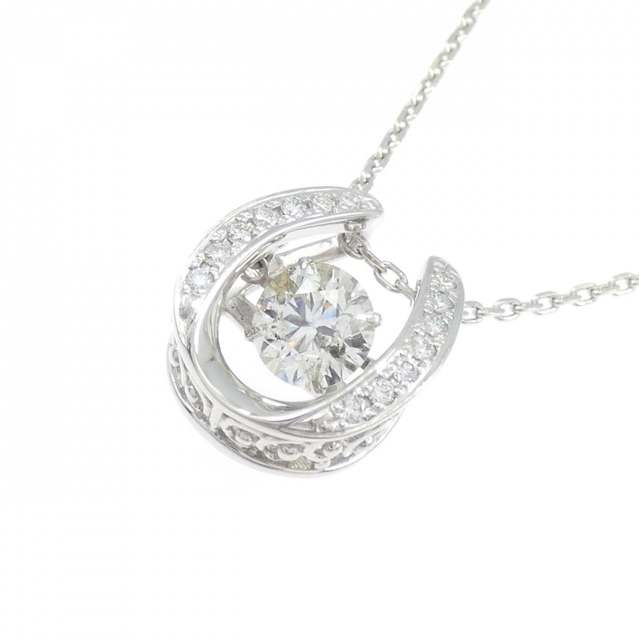 PT900/PT850 ダイヤモンド ネックレス 1.012CT