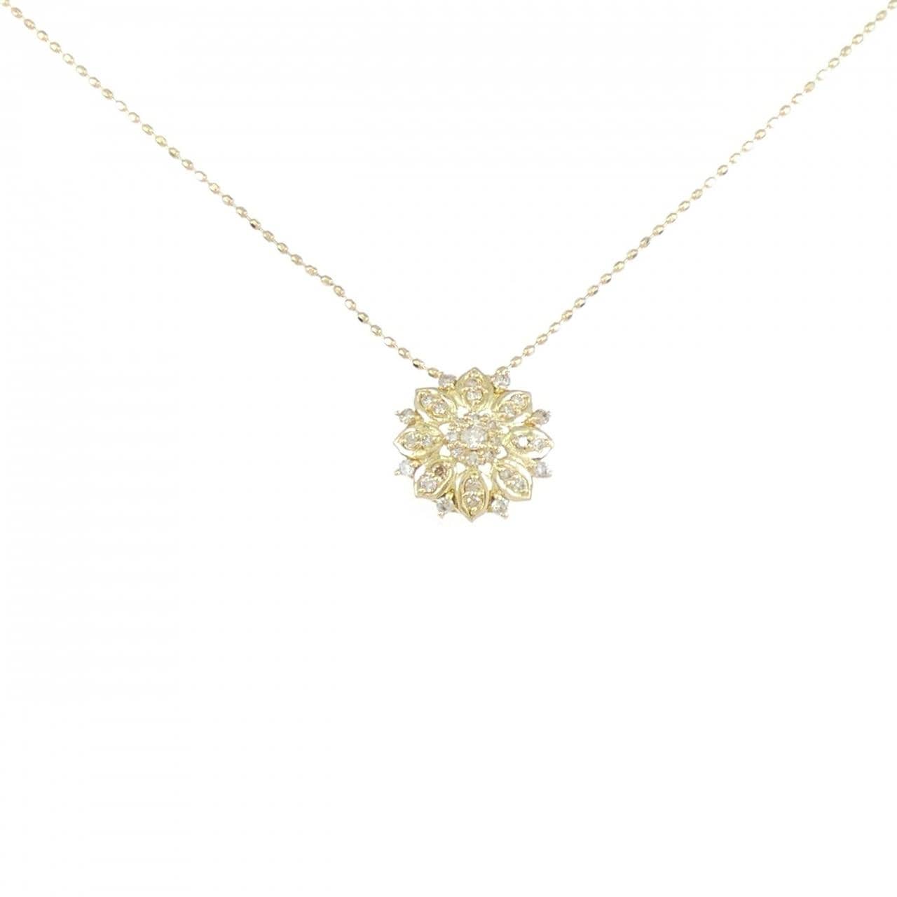 K18YG ダイヤモンド ネックレス 0.20CT