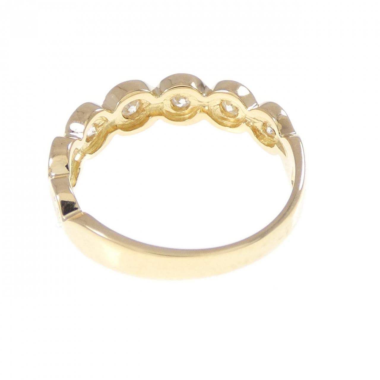 K18YG ダイヤモンド ピンキーリング 0.12CT