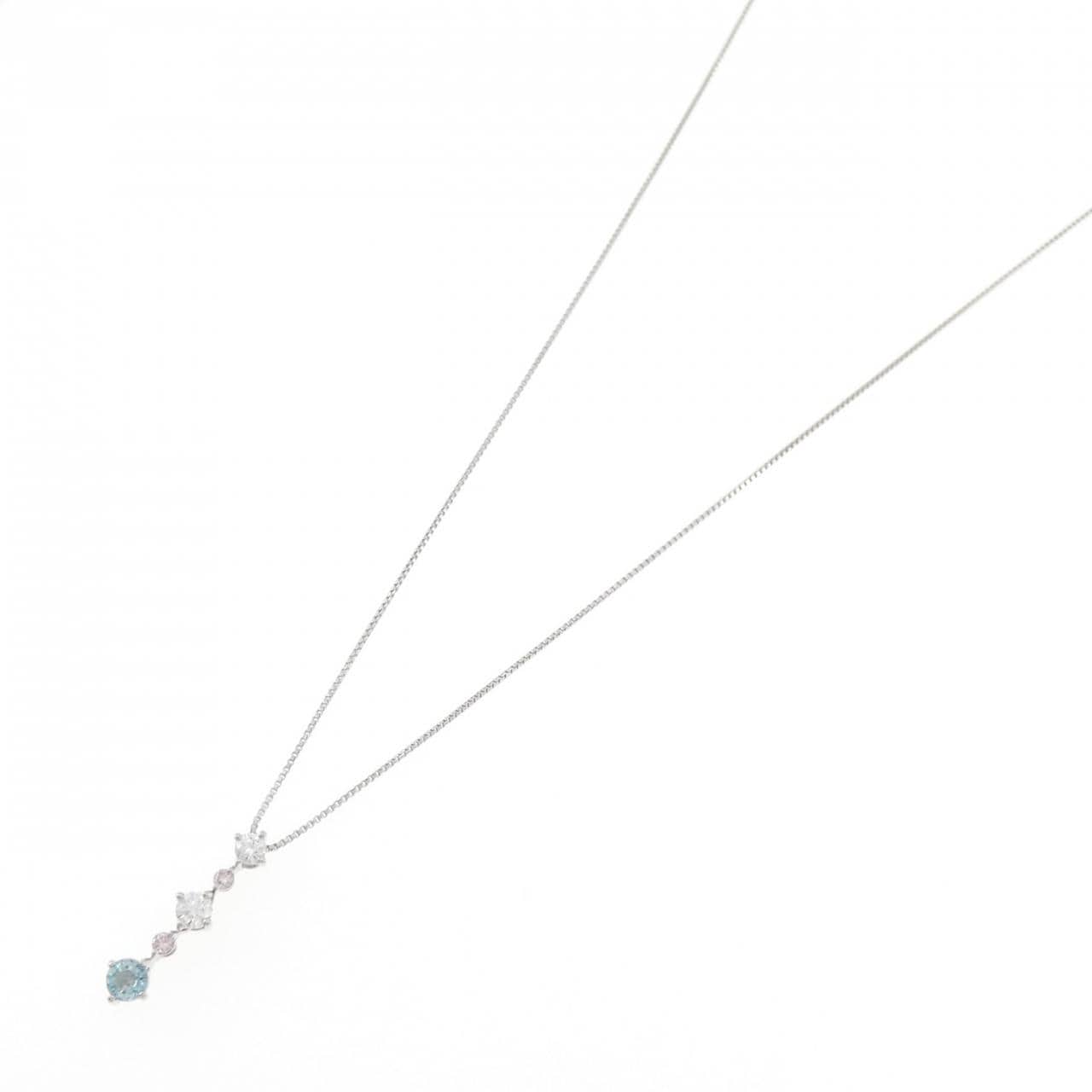 PT900/PT850 グランディディエライト ネックレス 0.25CT