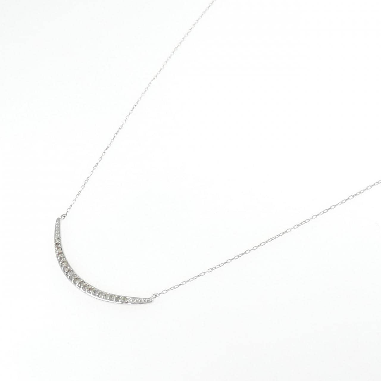K10WG ダイヤモンド ネックレス 0.14CT