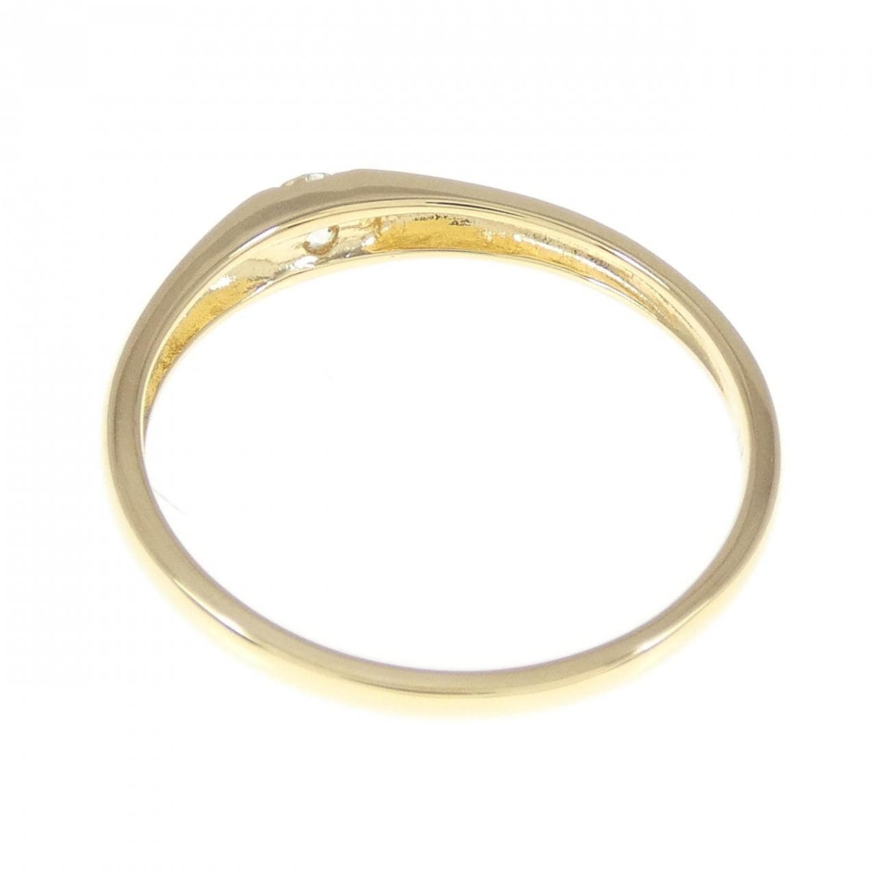 K18YG ダイヤモンド リング 0.12CT