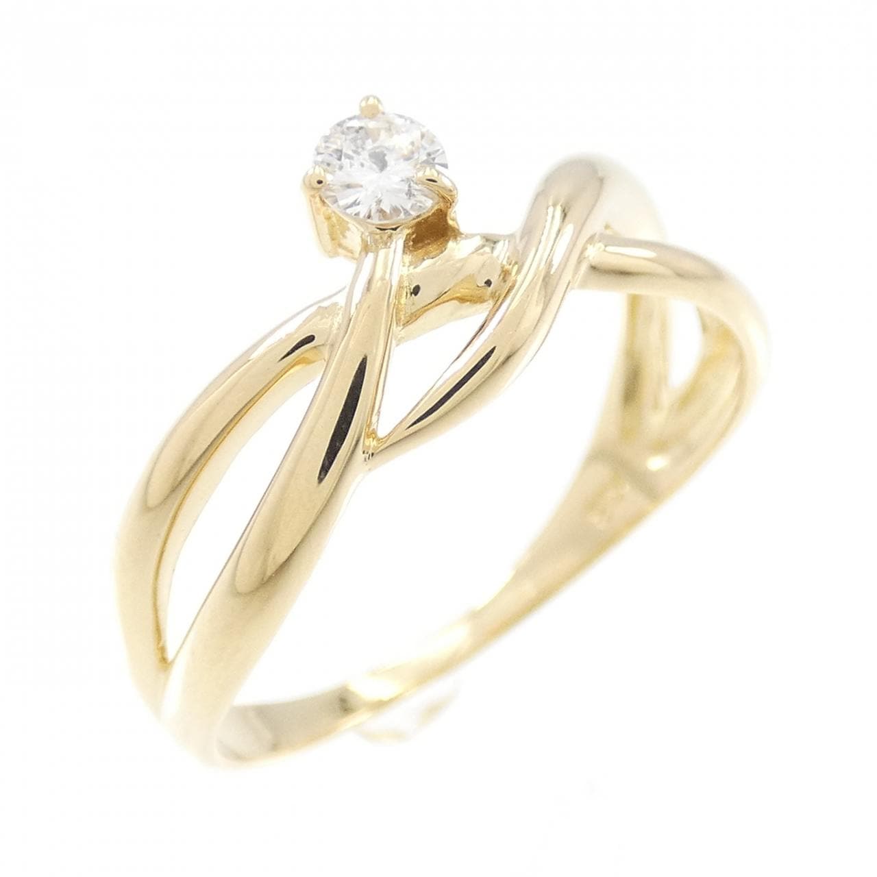 K18YG ダイヤモンド リング 0.10CT