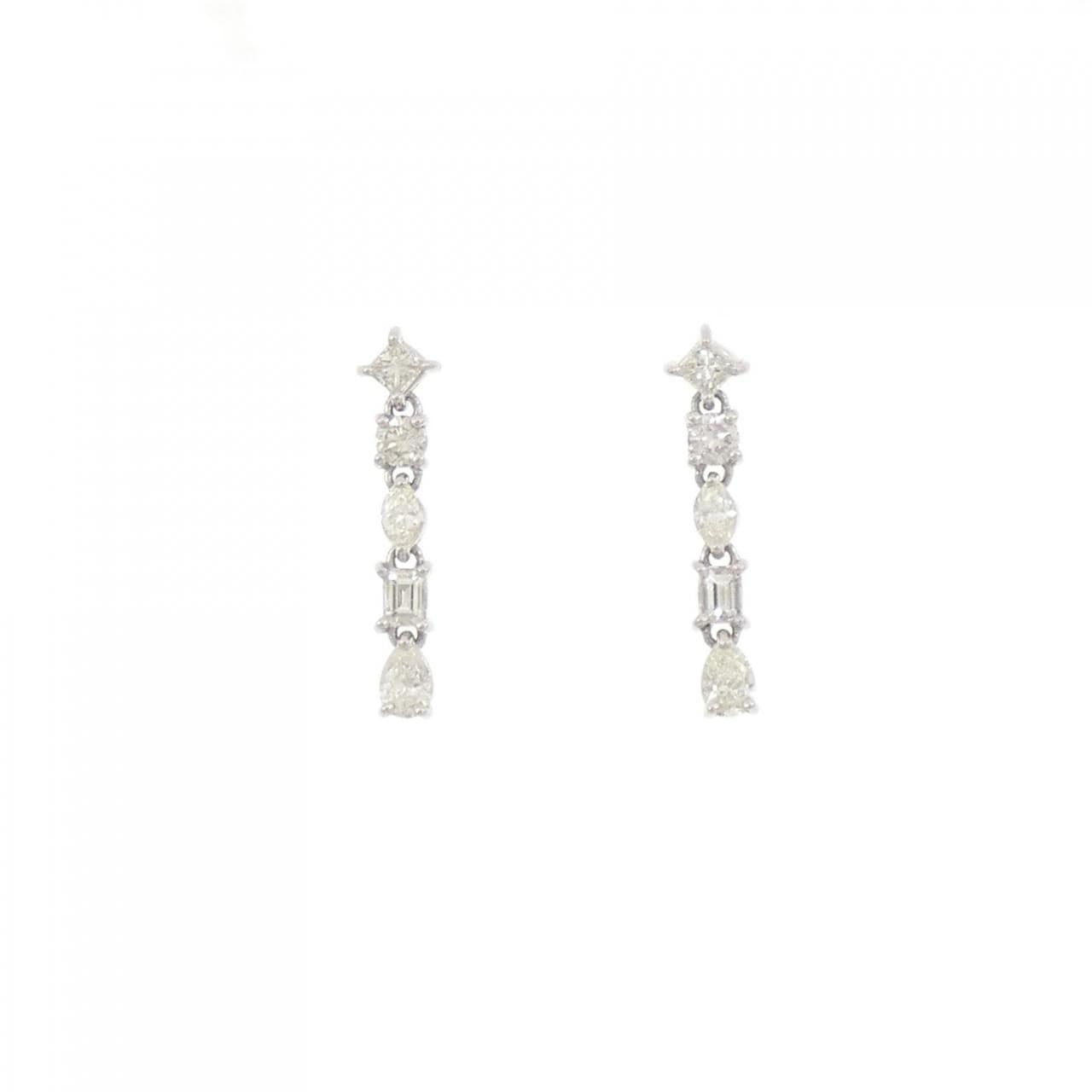 【新品】PT900 ダイヤモンド ピアス 0.70CT