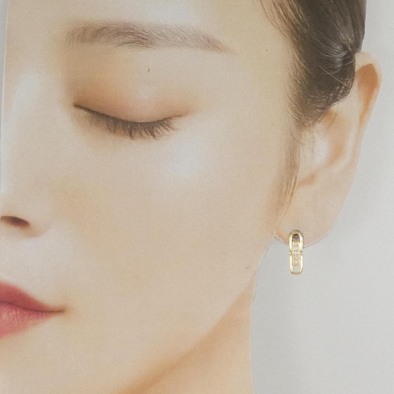 K18YG ダイヤモンド ピアス 0.10CT