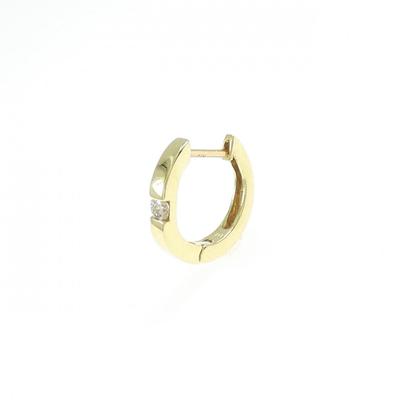 K18YG ダイヤモンド ピアス 0.05CT 片耳