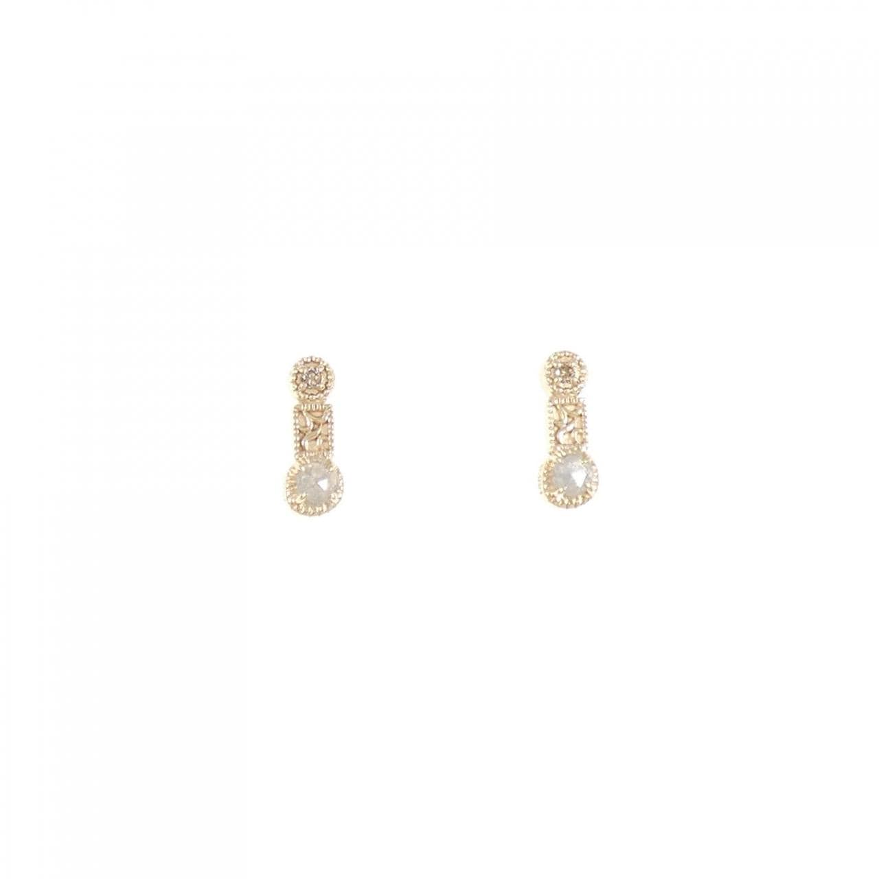 アガット ダイヤモンド ピアス 0.102CT
