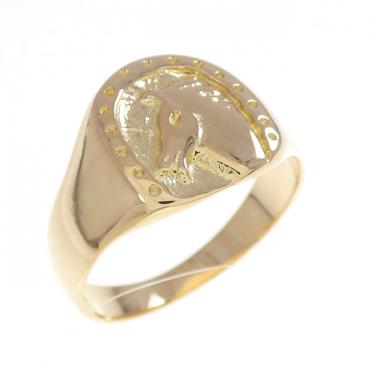 K18YG ホース リング