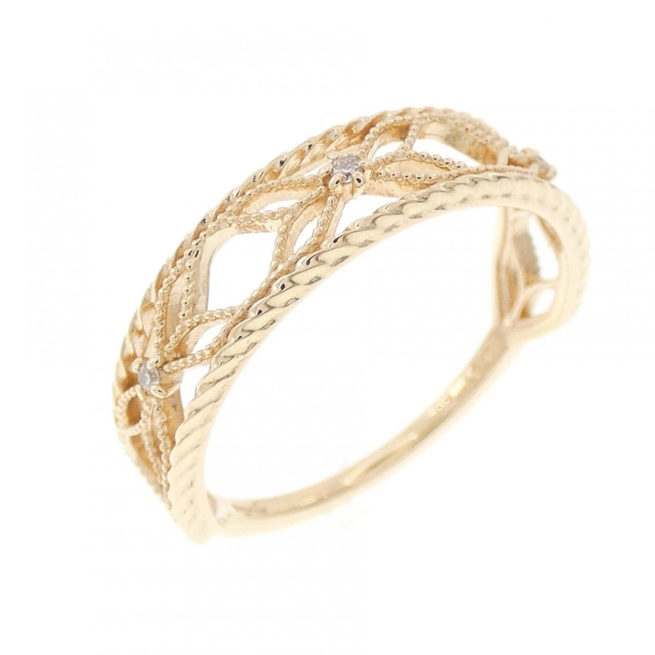 アガット ダイヤモンド リング 0.01CT