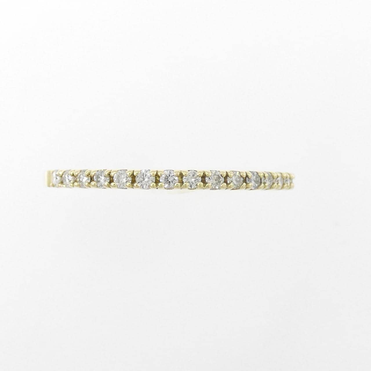 K18YG ハーフエタニティ ダイヤモンド リング 0.15CT