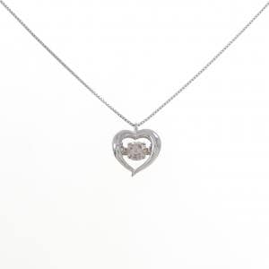 PT900/PT850 ハート ダイヤモンド ネックレス 0.30CT