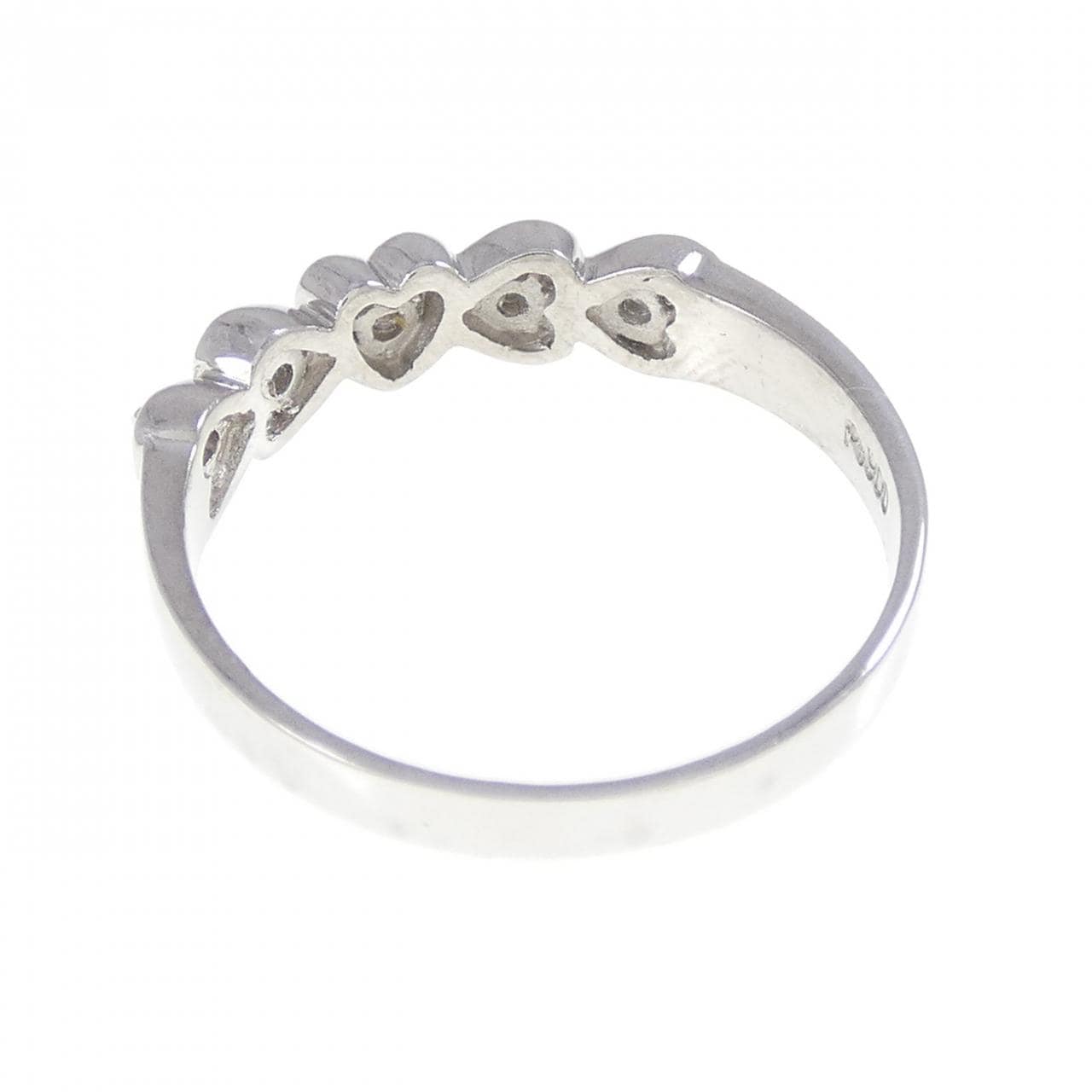 PT900 ハート ダイヤモンド リング 0.08CT
