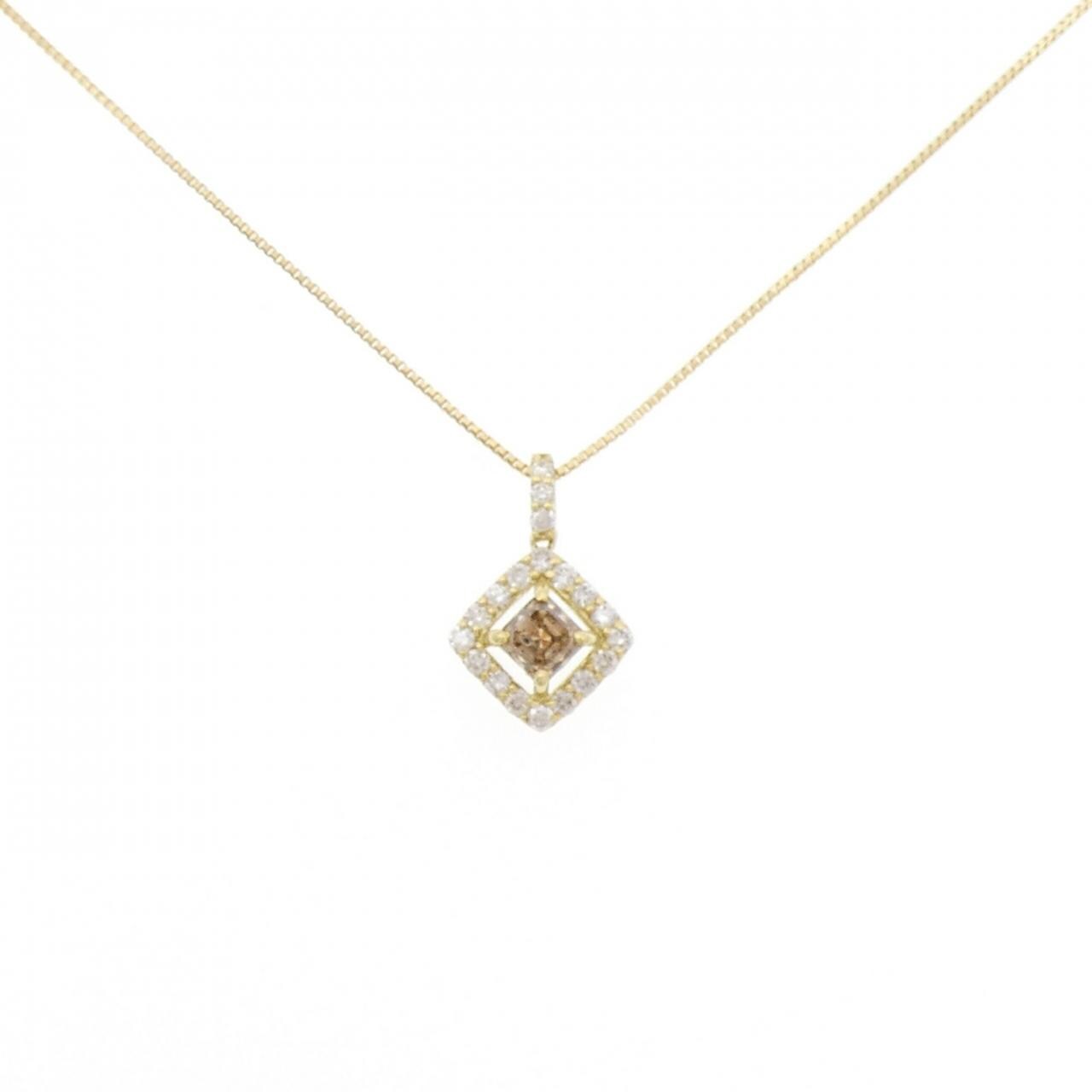 【新品】K18YG ダイヤモンド ネックレス 0.37CT