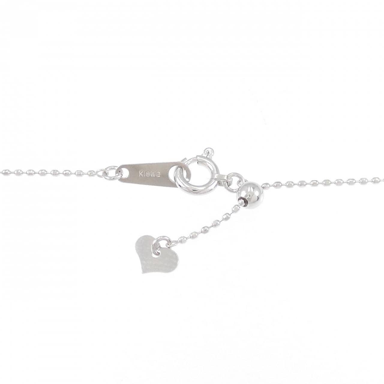 K18WG 2WAY ダイヤモンド ネックレス 0.17CT