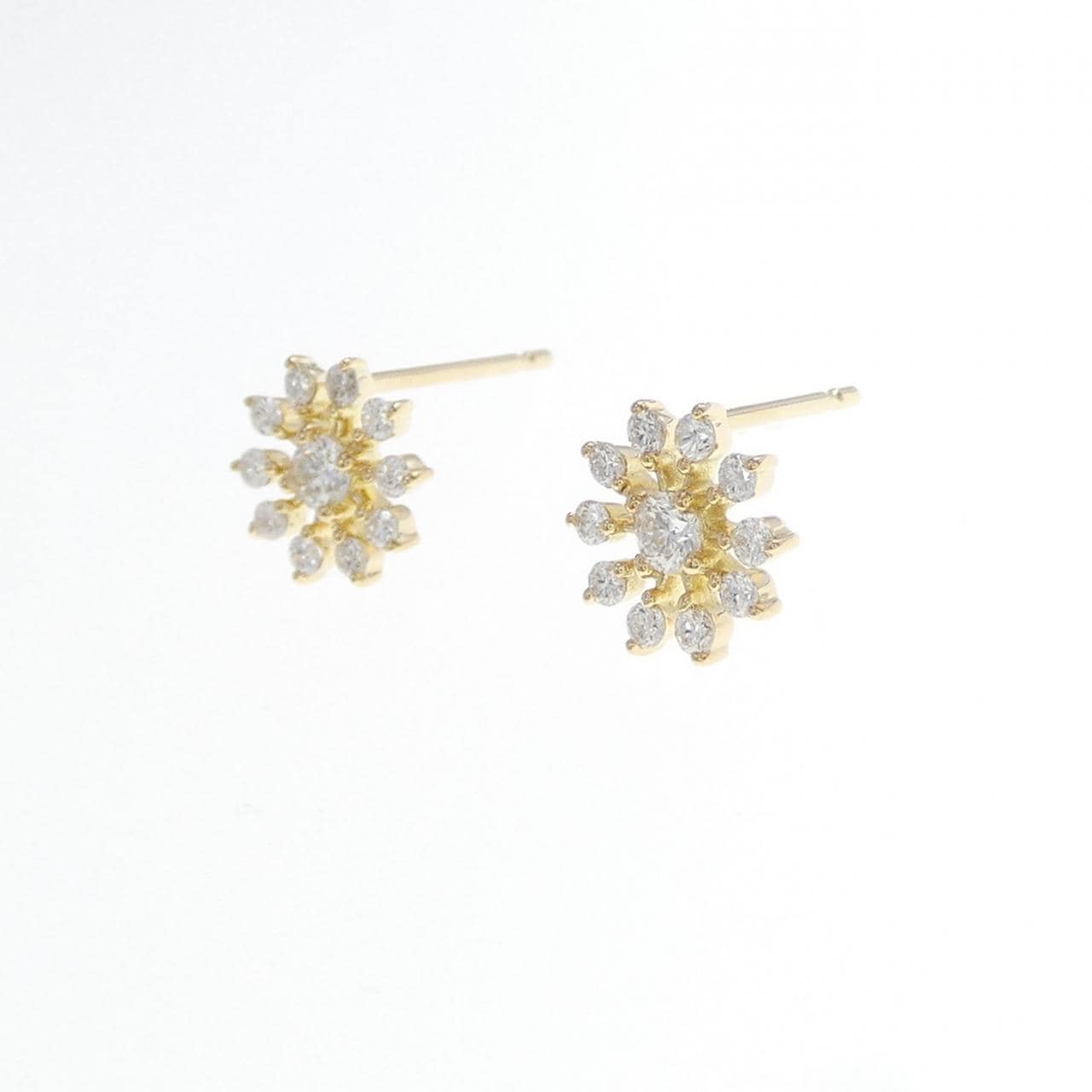 [再加工款] K18YG鑽石耳環0.30CT