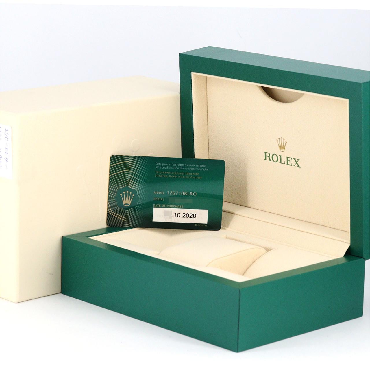 ロレックス GMTマスターⅡ 126710BLRO･5 SS 自動巻 ランダム番