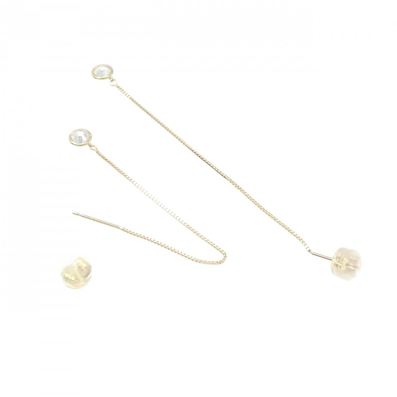 K18YG ダイヤモンド ピアス 0.41CT