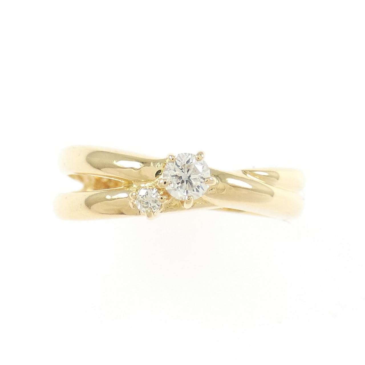 K18YG ダイヤモンド リング 0.14CT
