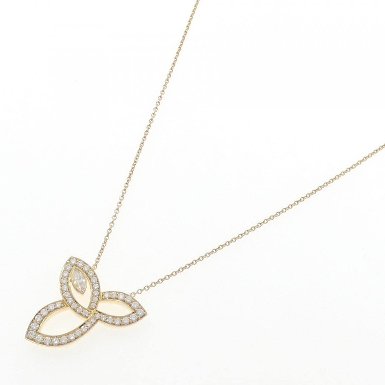 ハリーウィンストン リリークラスター ネックレス 0.13CT