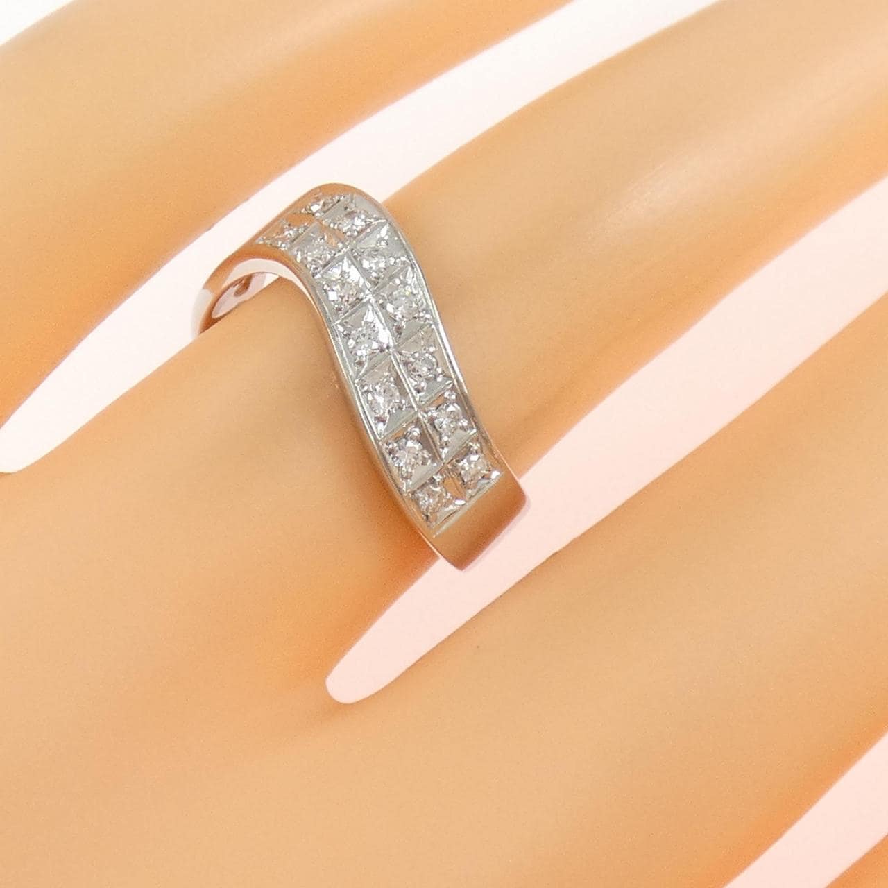 PT900钻石戒指 0.17克拉