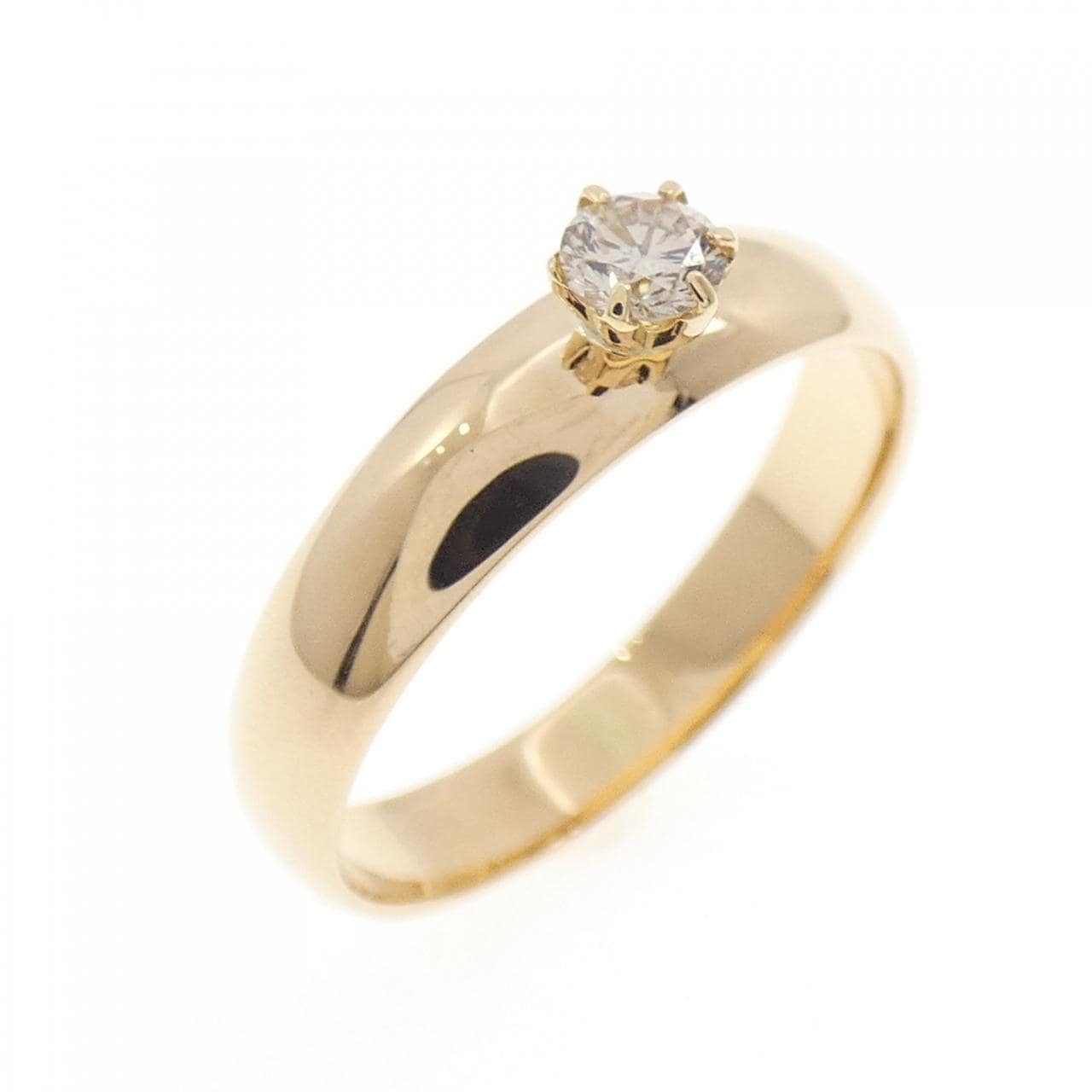 K18YG ダイヤモンド リング 0.12CT