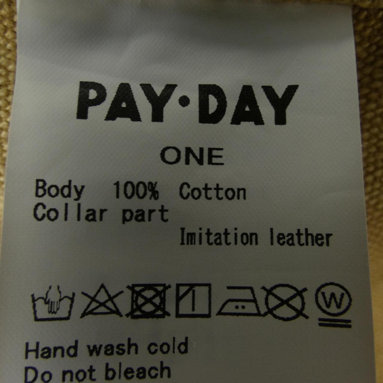 ペイデイ PAY DAY PD18-CA-FW4 ジャケット