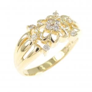 K18YG ダイヤモンド リング 0.14CT