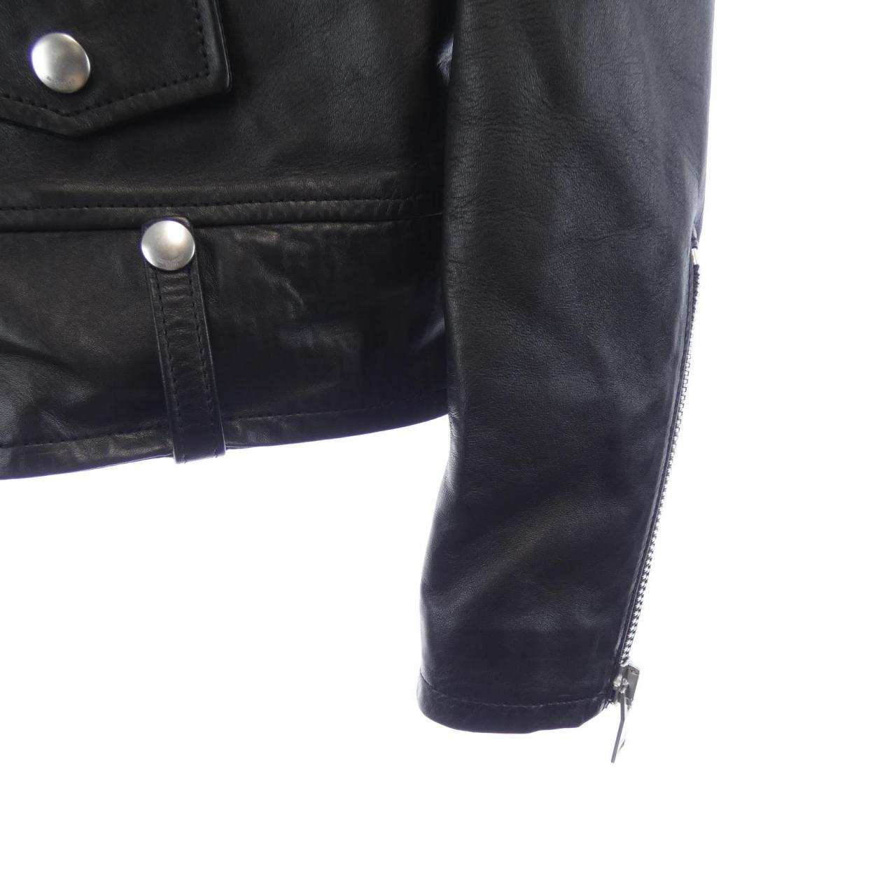 SAINT LAURENT 397290 Y5YA1 皮革騎士夾克