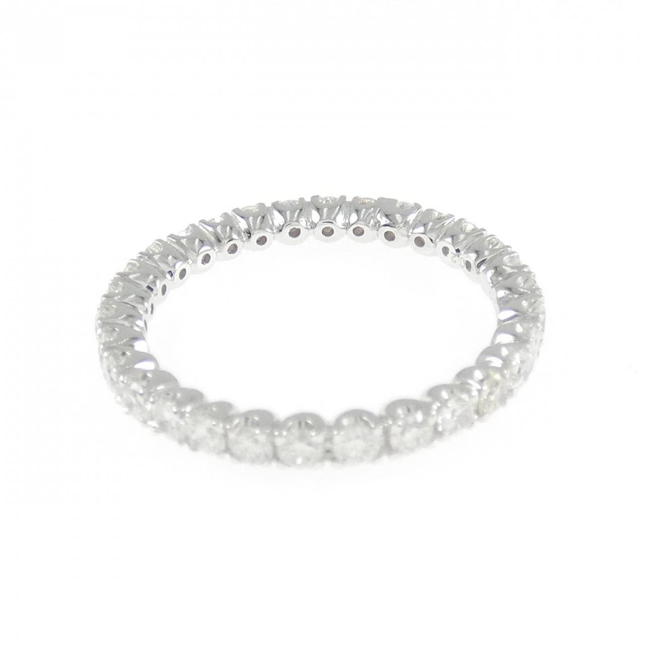 K18WG フルエタニティ ダイヤモンド リング 1.02CT