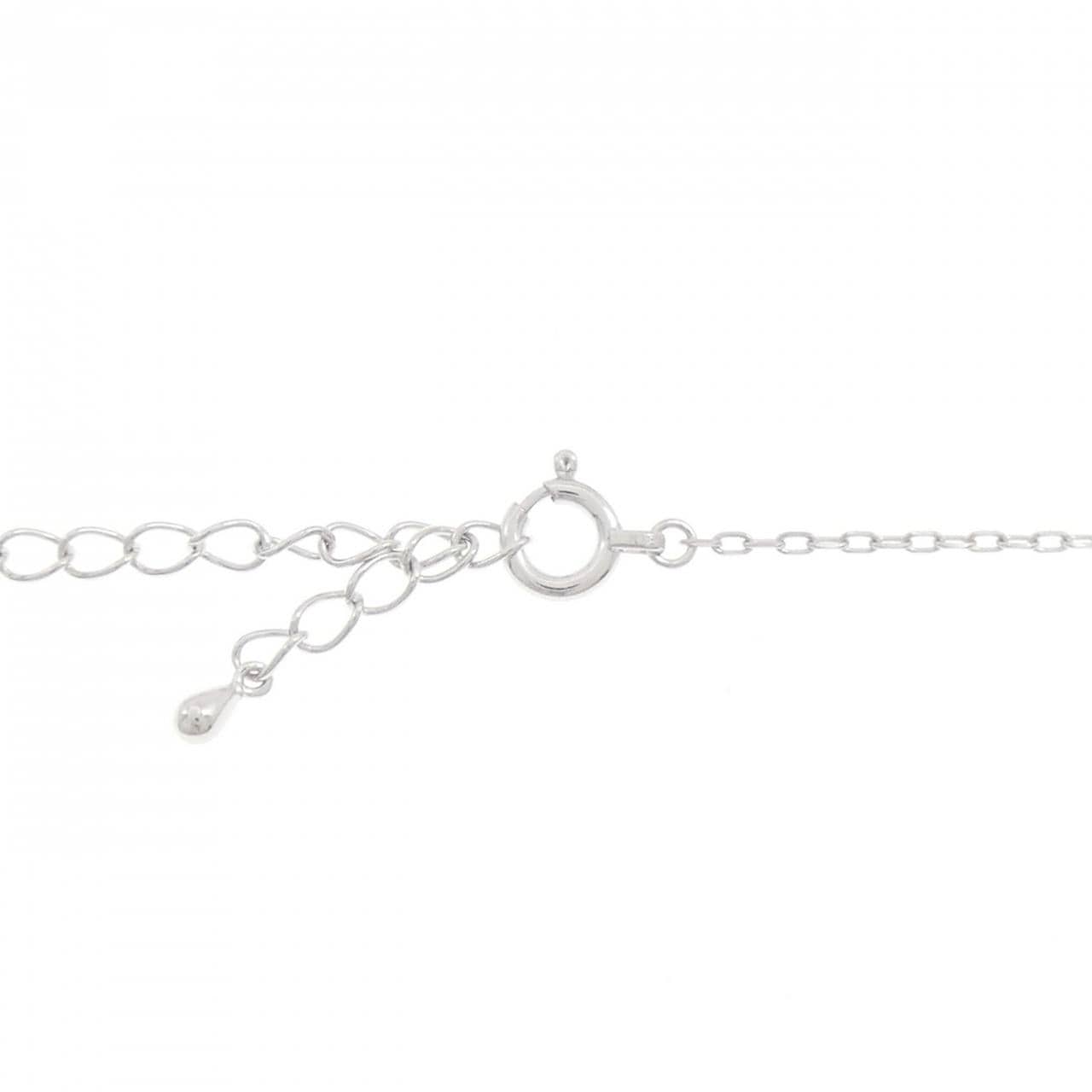 K18WG ダイヤモンド アンクレット 0.12CT