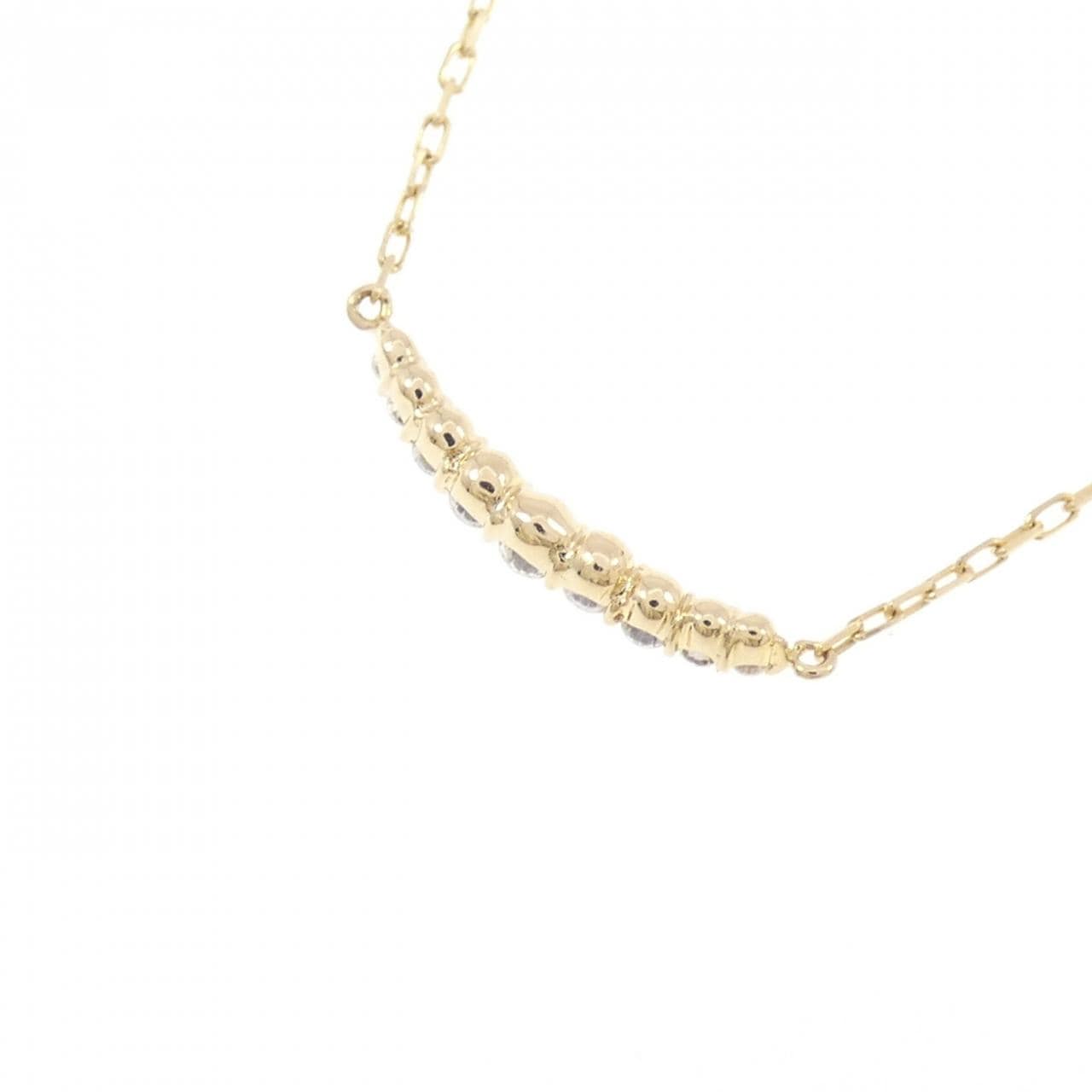 K18YG ダイヤモンド ネックレス 0.08CT