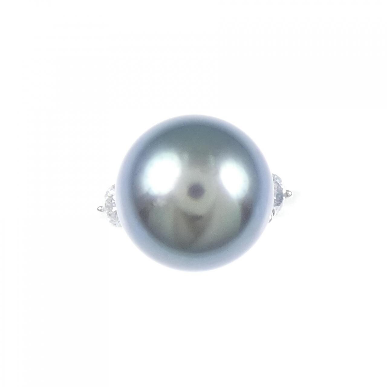 PT黒蝶珍珠戒指12.7mm