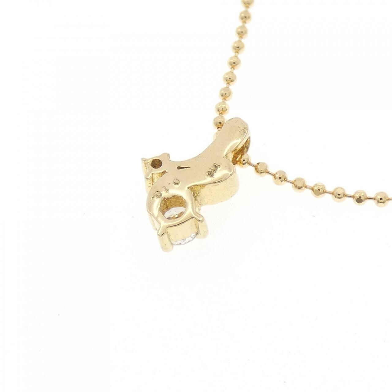 K18YG ダイヤモンド ネックレス 0.10CT