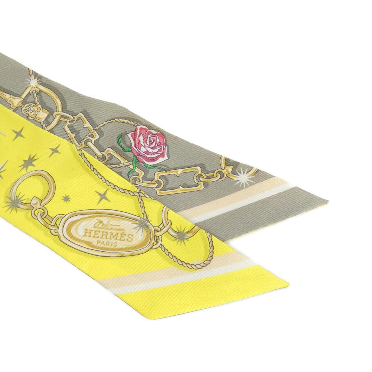 【未使用品】エルメス C'EST LA FETE ツイリー 062743S スカーフ