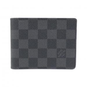 LOUIS VUITTON Damier Graphite Portefeuille Multiple N62663 Billfold