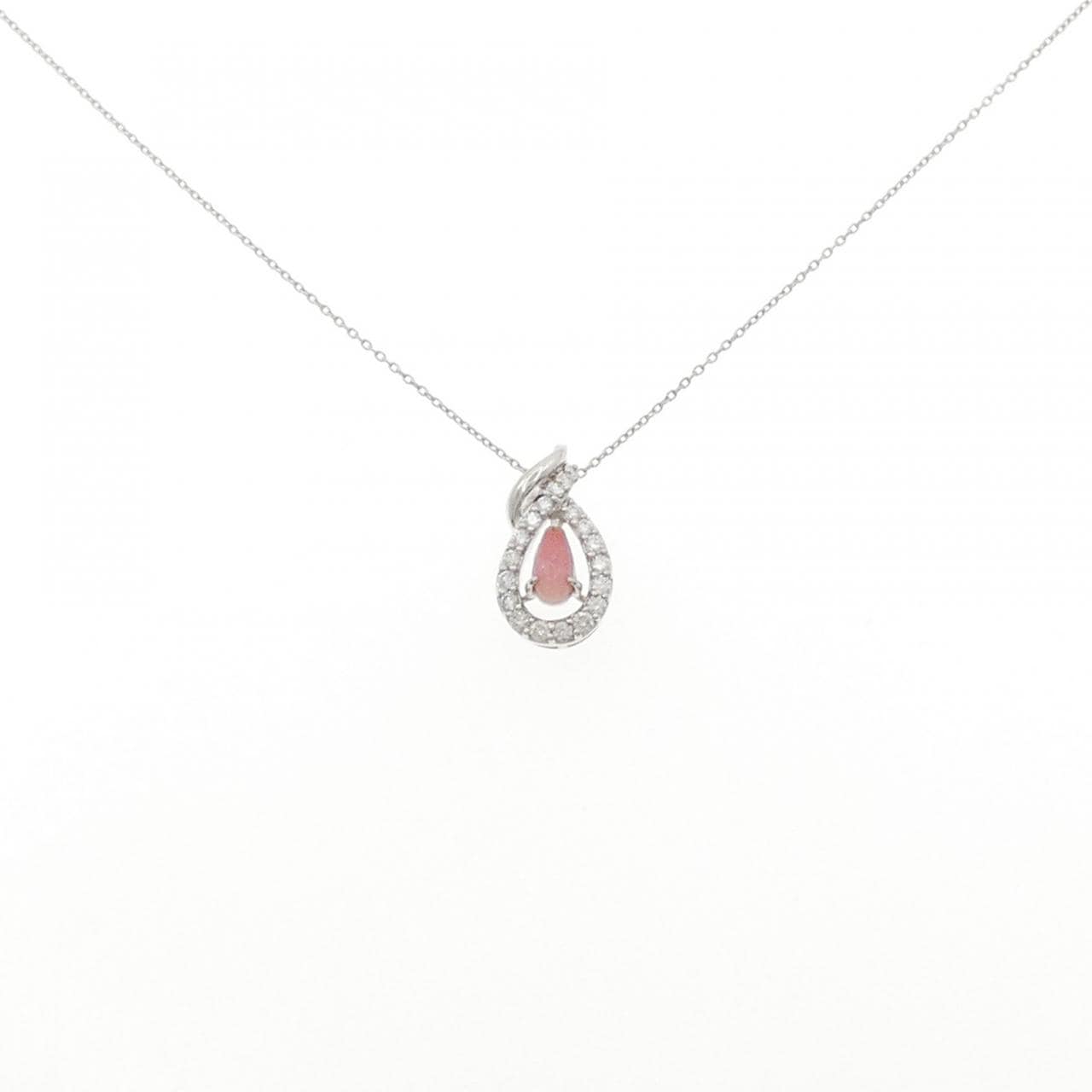 PT900/PT850 コンクパール ネックレス 0.576CT