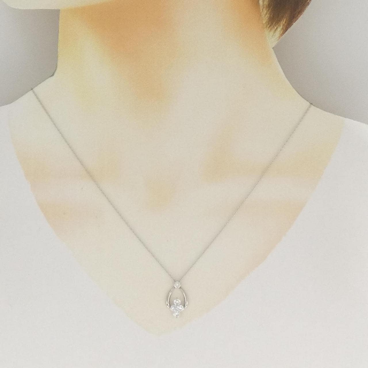PT900/PT850 ダイヤモンド ネックレス 0.52CT