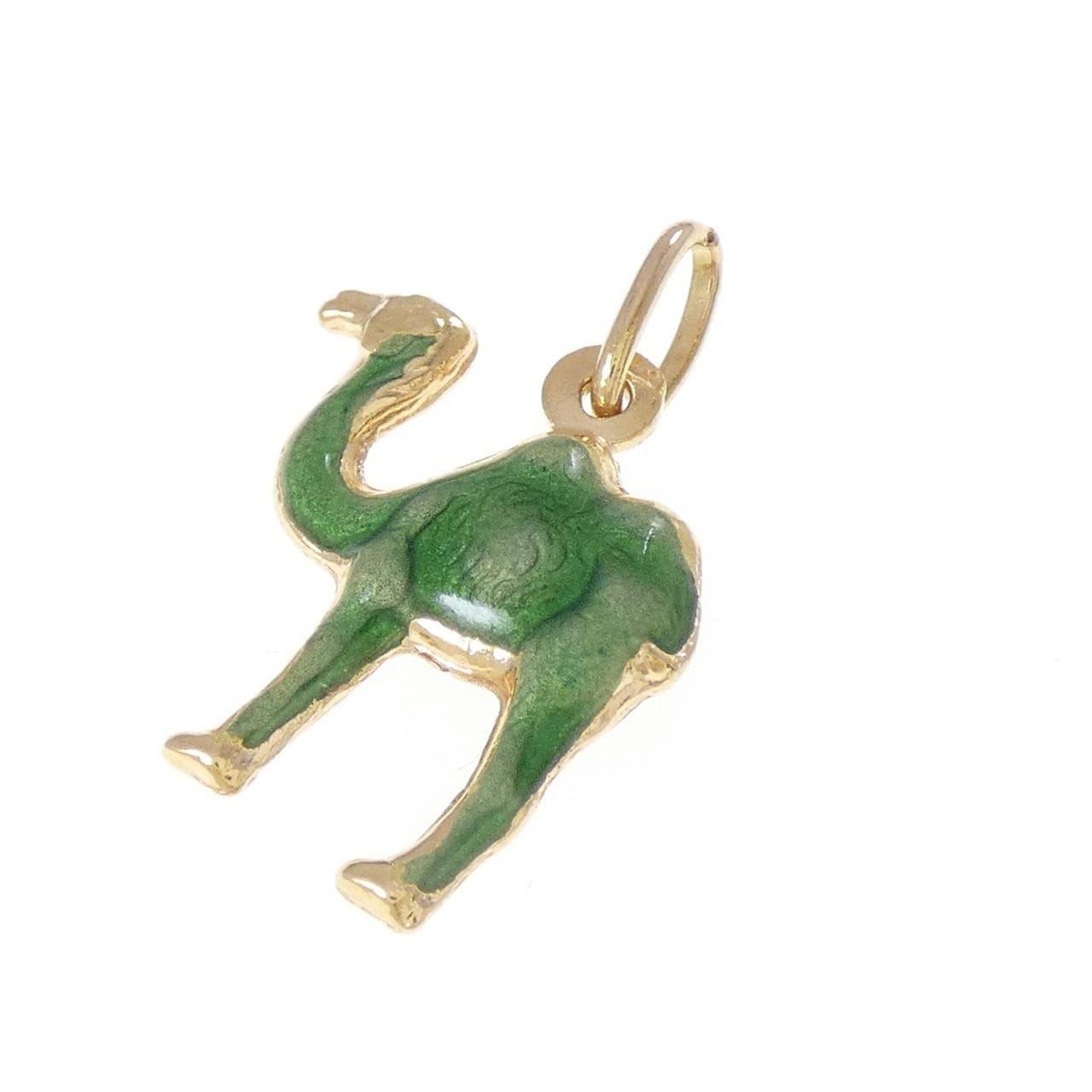 750YG Enamel Pendant