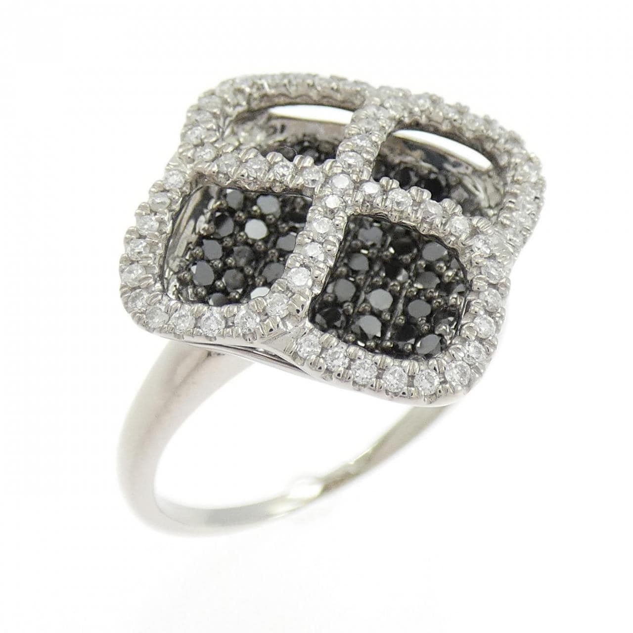 K18WG/K18BG ダイヤモンド リング 0.95CT