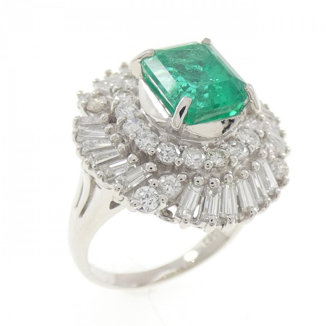 PT900 エメラルド リング 2.50CT コロンビア産