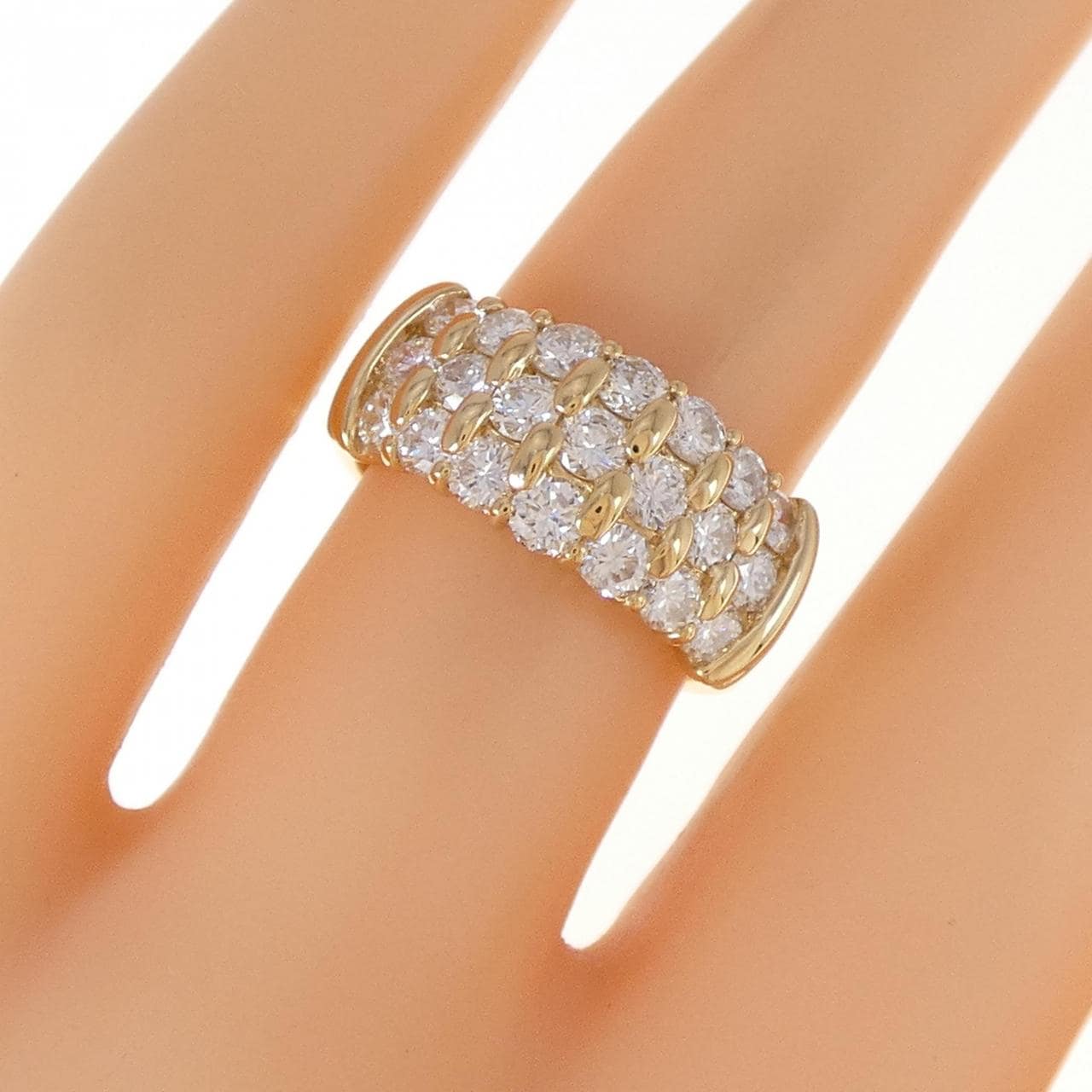 K18YG ダイヤモンド リング 1.38CT