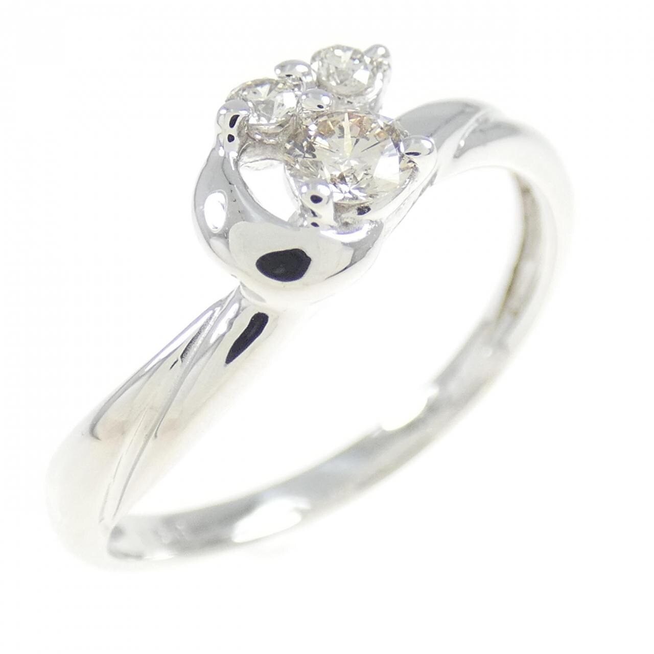 K18WG ダイヤモンド リング 0.20CT